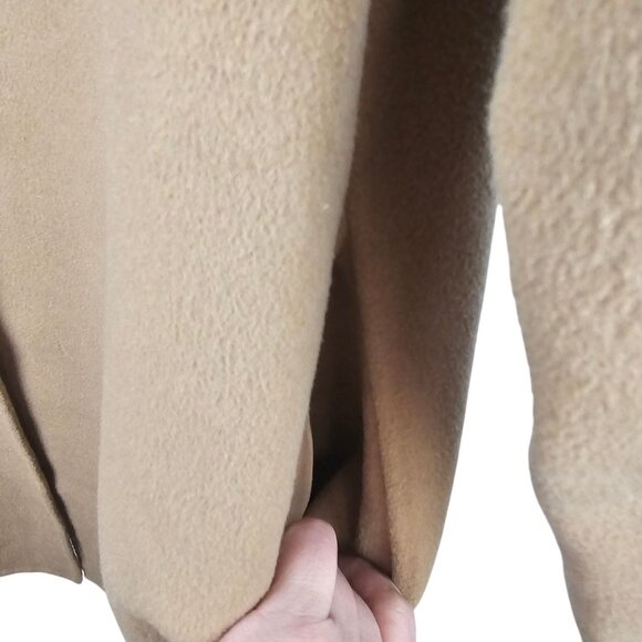 Womens 2 Business Casual Fall Winter Harvest Office Overcoat Tan & Other Stories - Picture 6 of 11